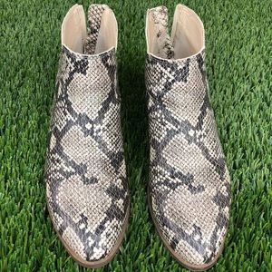 Dolce Vita snake skin booties